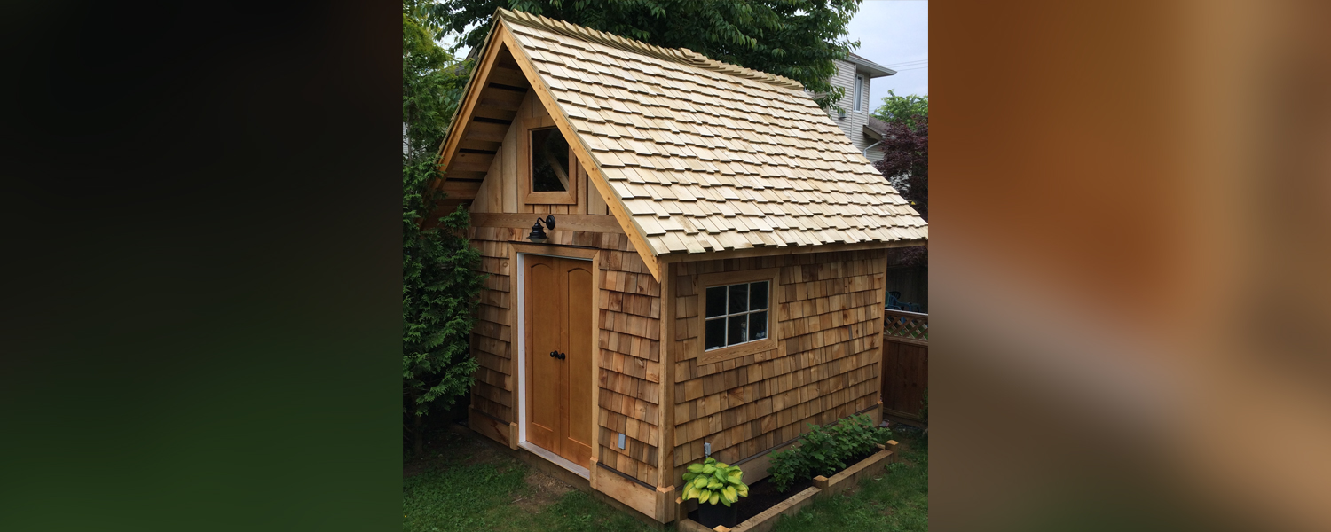 Cedar Outdoor Storage, Shingles & Sidewalls